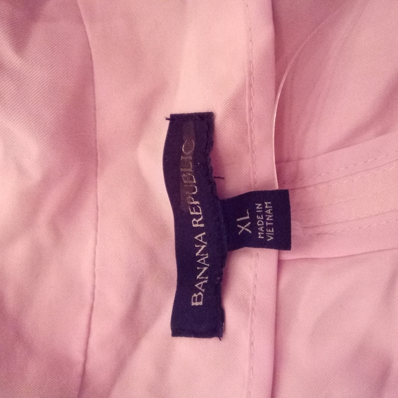 NWOT Banana Republic Pink Structured Trench Coat Sz XL - Picture 4 of 6